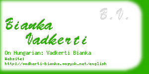 bianka vadkerti business card